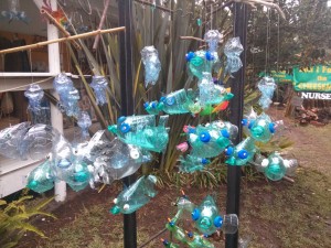 Recycled Plastic Bottle Sculptures